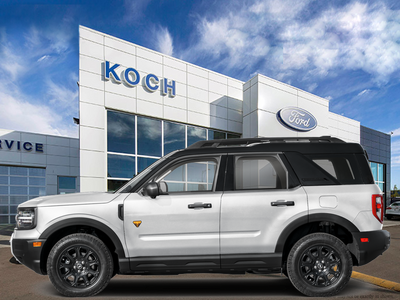 NEW 2026 Ford Bronco Sport Badlands - Space White Metallic Exterior - $54,209 - Stock #E60763 - VIN 3FMCR9DAXTRE69168