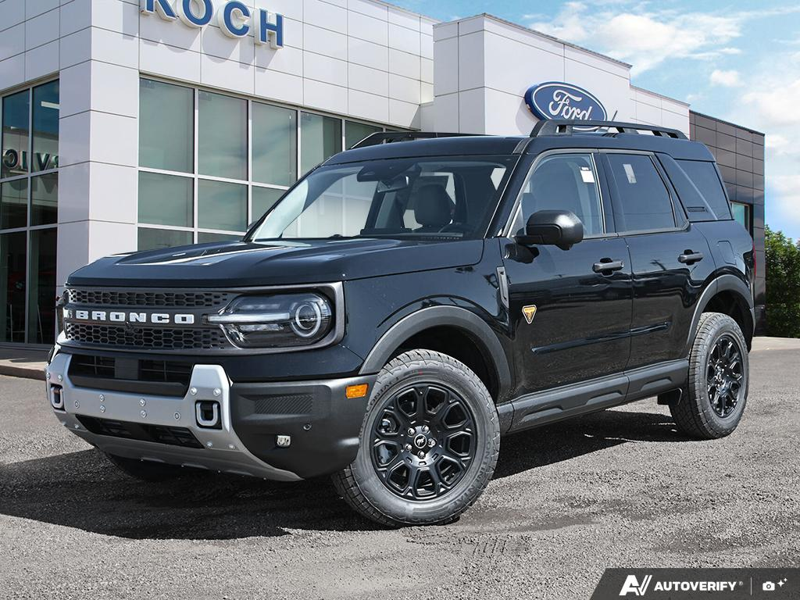 NEW 2026 Ford Bronco Sport Badlands - Shadow Black Exterior / DARK SPACE GREY LEATHER Interior - $46,642 - Stock #E60774 - VIN 3FMCR9DA9TRE70022 - Photo 1
