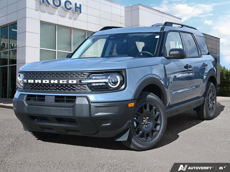 NEW 2026 Ford Bronco Sport Big Bend - Azure Grey Metallic Tri-coat Exterior / MEDIUM LT SMOKED TRUFFLE, CLOTH HEATED FRONT BUCKET SEATS Interior - $43,099 - Stock #E61088 - VIN 3FMCR9BN6TRF12247 - Photo 1