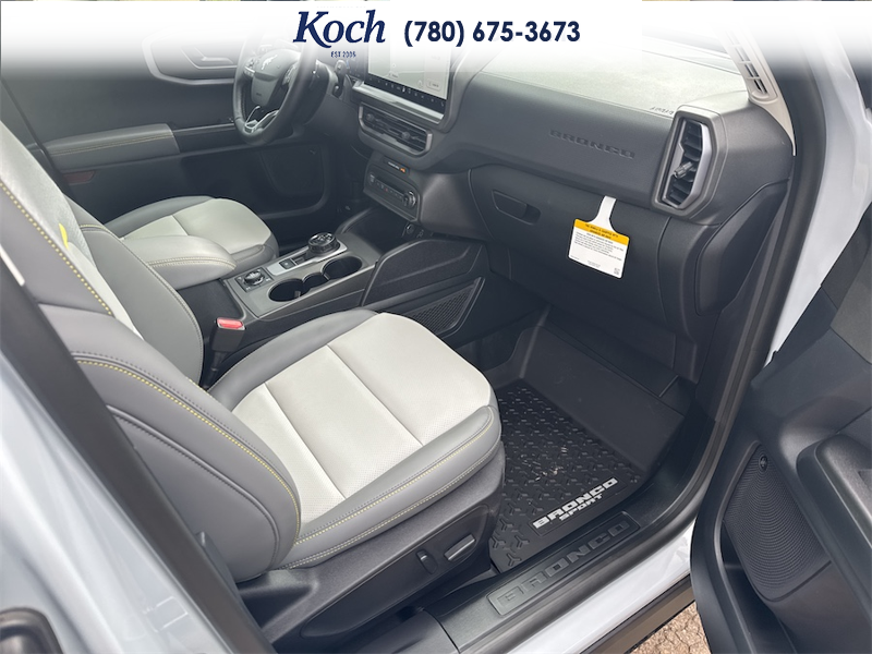 NEW 2026 Ford Bronco Sport Badlands - Crystal White Tricoat Exterior / DARK SPACE GREY LEATHER Interior - $54,650 - Stock #A26055 - VIN 3FMCR9DAXTRE09973 - Photo 21