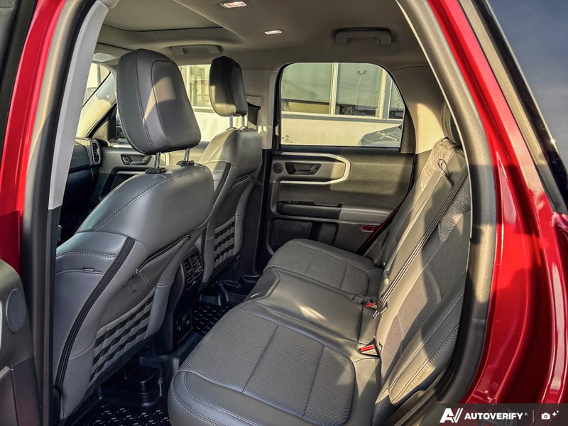 USED 2026 Ford Bronco Sport Badlands - Ruby Red Metallic Tinted Clearcoat Exterior / DARK SPACE GREY, LEATHER-TRIMMED FRONT SPORT CONTOUR BUCKET SEAT Interior - $49,959 - Stock #EP4825 - VIN 3FMCR9DA5TRE31427 - Photo 23