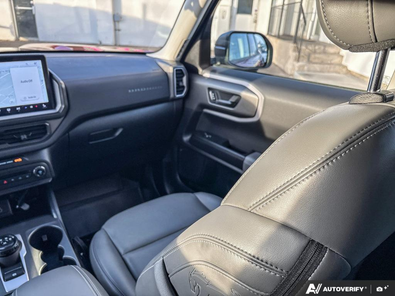 USED 2026 Ford Bronco Sport Badlands - Ruby Red Metallic Tinted Clearcoat Exterior / DARK SPACE GREY, LEATHER-TRIMMED FRONT SPORT CONTOUR BUCKET SEAT Interior - $49,959 - Stock #EP4825 - VIN 3FMCR9DA5TRE31427 - Photo 25