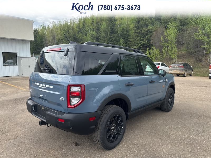 NEW 2026 Ford Bronco Sport Badlands - Azure Grey Metallic Tri-coat Exterior / DARK SPACE GREY LEATHER Interior - $48,490 - Stock #A26155 - VIN 3FMCR9DA9TRE50188 - Photo 2