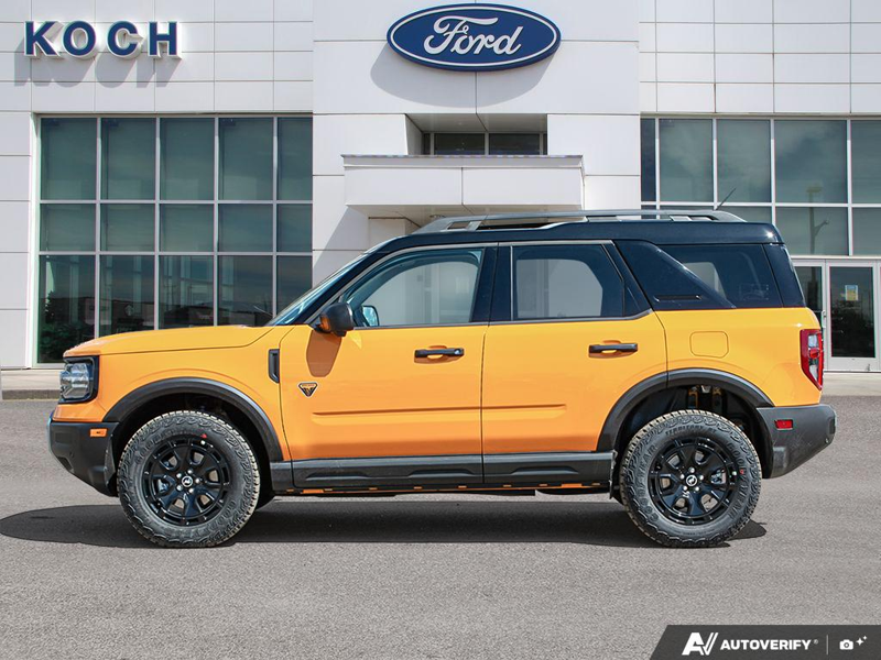 NEW 2026 Ford Bronco Sport Badlands - Orange Fury Metallic Tri-coat Exterior / DARK SPACE GREY LEATHER Interior - $51,954 - Stock #E60241 - VIN 3FMCR9DA8TRE10054 - Photo 3