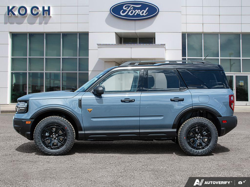 NEW 2026 Ford Bronco Sport Badlands - Azure Grey Metallic Tri-coat Exterior / DARK SPACE GREY LEATHER Interior - $51,914 - Stock #E60646 - VIN 3FMCR9DAXTRE51320 - Photo 3