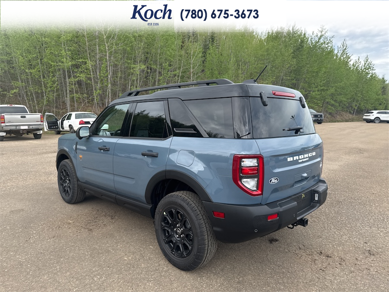 NEW 2026 Ford Bronco Sport Badlands - Azure Grey Metallic Tri-coat Exterior / DARK SPACE GREY LEATHER Interior - $48,490 - Stock #A26155 - VIN 3FMCR9DA9TRE50188 - Photo 3