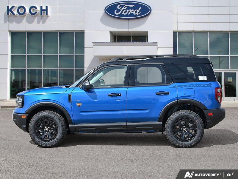 NEW 2026 Ford Bronco Sport Badlands - Velocity Blue Metallic Exterior / DARK SPACE GREY LEATHER Interior - $51,681 - Stock #E60872 - VIN 3FMCR9DAXTRE87430 - Photo 3
