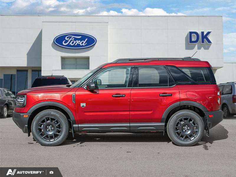 NEW 2026 Ford Bronco Sport Big Bend - Ruby Red Metallic Tinted Clearcoat Exterior / MEDIUM LT SMOKED TRUFFLE, CLOTH HEATED FRONT BUCKET SEATS Interior - $41,443 - Stock #D60804 - VIN 3FMCR9BN3TRF11878 - Photo 3