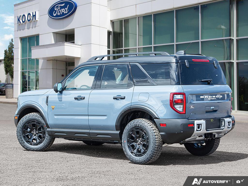 NEW 2026 Ford Bronco Sport Badlands - Azure Grey Metallic Tri-coat Exterior / DARK SPACE GREY LEATHER Interior - $51,914 - Stock #E60646 - VIN 3FMCR9DAXTRE51320 - Photo 4