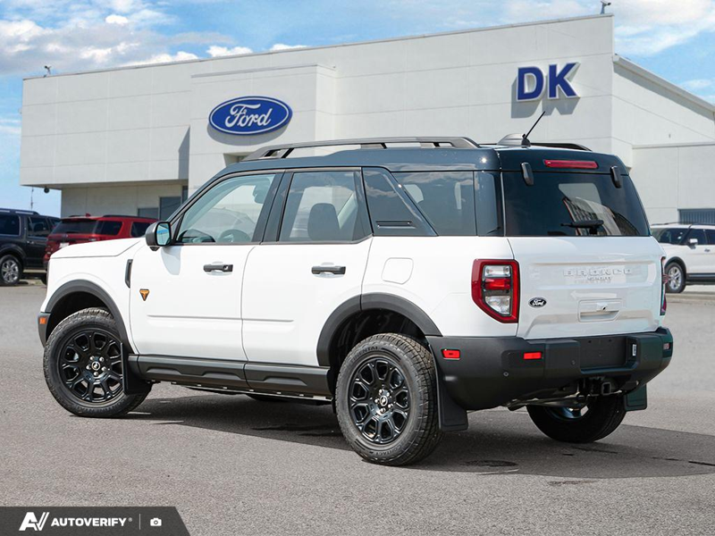 NEW 2026 Ford Bronco Sport Badlands - Oxford White Exterior / DARK SPACE GREY, ACTIVEX TRIMMED HTD FR SPORT CONTOUR BUCKET SEA Interior - $46,863 - Stock #D60695 - VIN 3FMCR9DA5TRF07065 - Photo 4