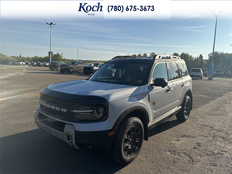 NEW 2026 Ford Bronco Sport Badlands - Space White Metallic Exterior / DARK SPACE GREY, ACTIVEX TRIMMED HTD FR SPORT CONTOUR BUCKET SEA Interior - $47,470 - Stock #A26257 - VIN 3FMCR9DA8TRE86406 - Photo 4