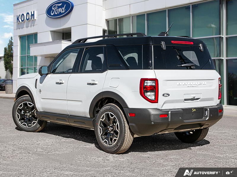 NEW 2026 Ford Bronco Sport Outer Banks - Space White Metallic Exterior / EBONY/ROAST, PREMIUM TRIMMED HTD FRONT BUCKET SEATS Interior - $43,799 - Stock #E61017 - VIN 3FMCR9CN4TRF12889 - Photo 4