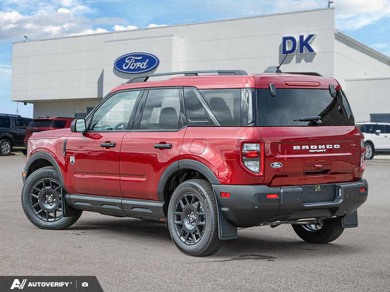 NEW 2026 Ford Bronco Sport Big Bend - Ruby Red Metallic Tinted Clearcoat Exterior / MEDIUM LT SMOKED TRUFFLE, CLOTH HEATED FRONT BUCKET SEATS Interior - $41,443 - Stock #D60804 - VIN 3FMCR9BN3TRF11878 - Photo 4