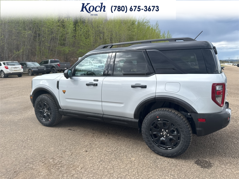 NEW 2026 Ford Bronco Sport Badlands - Crystal White Tricoat Exterior / DARK SPACE GREY LEATHER Interior - $54,650 - Stock #A26055 - VIN 3FMCR9DAXTRE09973 - Photo 8