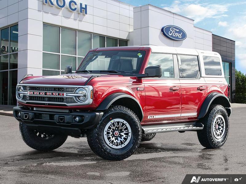 NEW 2026 Ford Bronco Outer Banks 60th Anniversary Edition - Ruby Red Tri-coat Metallic Exterior / BLACK ONYX-LEATHER/VINYL Interior - $84,824 - Stock #E60355 - VIN 1FMEE8BP6TLA60752 - Photo 1