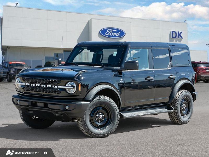 NEW 2026 Ford Bronco Outer Banks - Shadow Black Exterior / BLACK ONYX LEATHER TRIM/VINYL Interior - $73,173 - Stock #D60437 - VIN 1FMEE8BP5TLA75629 - Photo 1
