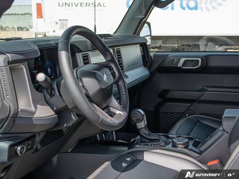 NEW 2026 Ford Bronco Outer Banks - Avalanche Exterior / BLACK ONYX LEATHER TRIM VINYL Interior - $69,839 - Stock #E60576 - VIN 1FMDE8BH1TLA78970 - Photo 13
