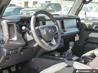 NEW 2026 Ford Bronco Base Sasquatch Manual Trans - BLACK CLOTH GREY Interior - $64,899 - Stock #E60239 - VIN 1FMDE6AH1TLA43559