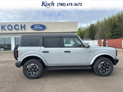NEW 2026 Ford Bronco Outer Banks - BLACK ONYX LEATHER TRIM/VINYL Interior - $72,340 - Stock #A26078 - VIN 1FMDE8BH6TLA58407