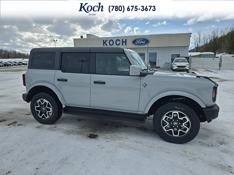 NEW 2026 Ford Bronco Outer Banks - Avalanche Exterior / BLACK ONYX LEATHER TRIM/VINYL Interior - $71,590 - Stock #A26078 - VIN 1FMDE8BH6TLA58407 - Photo 14