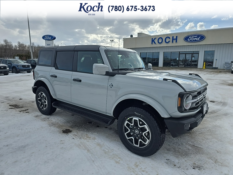 NEW 2026 Ford Bronco Outer Banks - Avalanche Exterior / BLACK ONYX LEATHER TRIM/VINYL Interior - $71,590 - Stock #A26078 - VIN 1FMDE8BH6TLA58407 - Photo 15