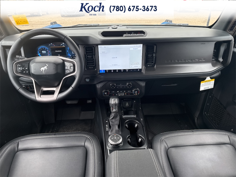 NEW 2026 Ford Bronco Big Bend - Velocity Blue Metallic Exterior / CARMELO PLATINUM LEATHER BUCKET Interior - $65,665 - Stock #A26120 - VIN 1FMDE7BH5TLA61924 - Photo 19