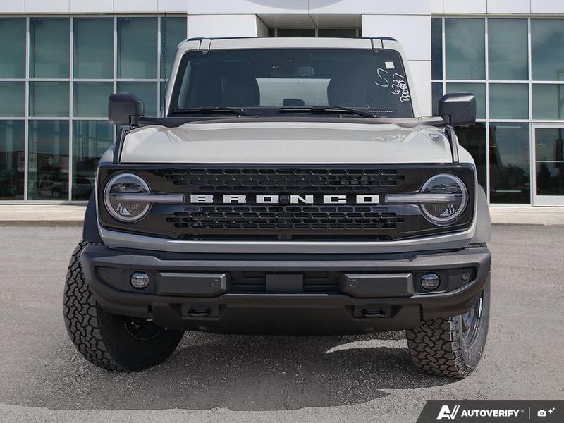 NEW 2026 Ford Bronco Outer Banks - Avalanche Exterior / BLACK ONYX LEATHER TRIM/VINYL Interior - $73,939 - Stock #E60286 - VIN 1FMEE8BP3TLA46727 - Photo 2
