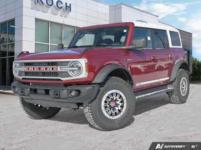 NEW 2026 Ford Bronco Outer Banks 60th Anniversary Edition - Ruby Red Tri-coat Metallic Exterior - $88,774 - Stock #E60405 - VIN 1FMEE8BP0TLA54929