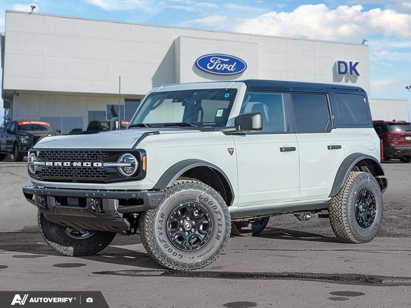 NEW 2026 Ford Bronco Badlands - Avalanche Exterior / BLACK LEATHER TRIM VINYL Interior - $89,308 - Stock #D60159 - VIN 1FMEE9BH8TLA44065 - Photo 1