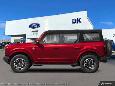 NEW 2026 Ford Bronco Outer Banks - Ruby Red Metallic Tinted Clearcoat Exterior - $84,282 - Stock #D60778 - VIN 1FMEE8BP2TLB36841