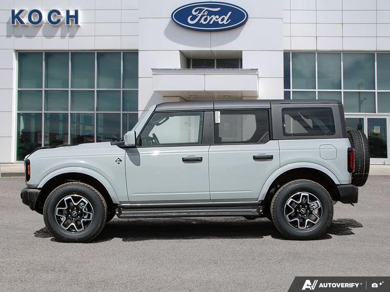 NEW 2026 Ford Bronco Outer Banks - Avalanche Exterior / BLACK ONYX LEATHER TRIM VINYL Interior - $69,839 - Stock #E60576 - VIN 1FMDE8BH1TLA78970 - Photo 3
