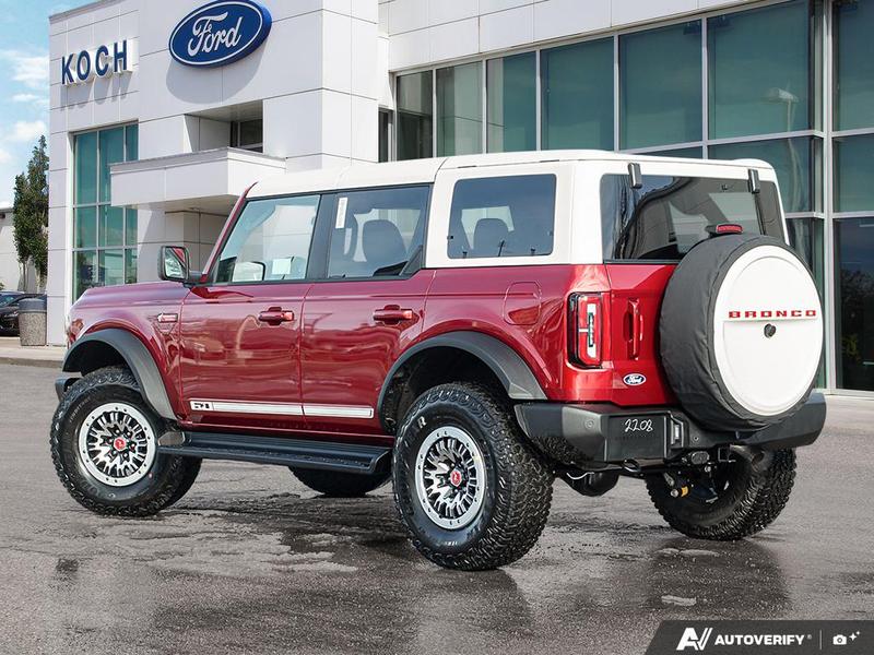 NEW 2026 Ford Bronco Outer Banks 60th Anniversary Edition - Ruby Red Tri-coat Metallic Exterior / BLACK ONYX-LEATHER/VINYL Interior - $84,824 - Stock #E60355 - VIN 1FMEE8BP6TLA60752 - Photo 4