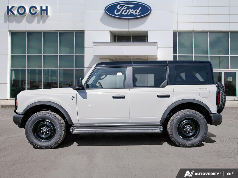 NEW 2026 Ford Bronco Outer Banks - Avalanche Exterior / BLACK ONYX LEATHER TRIM/VINYL Interior - $72,839 - Stock #E60286 - VIN 1FMEE8BP3TLA46727 - Photo 3