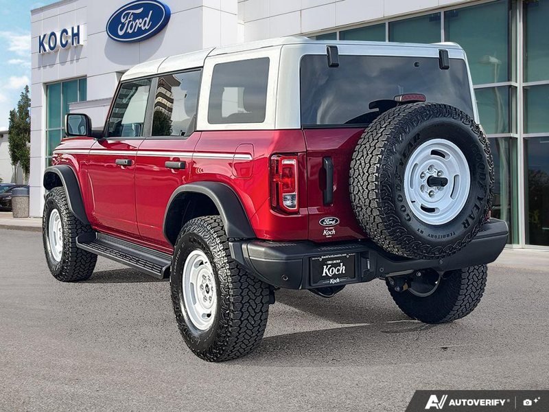 USED 2026 Ford Bronco Heritage Edition - Ruby Red Metallic Tc Exterior - $77,385 - Stock #EP4793 - VIN 1FMEE4DP8TLA68650 - Photo 4