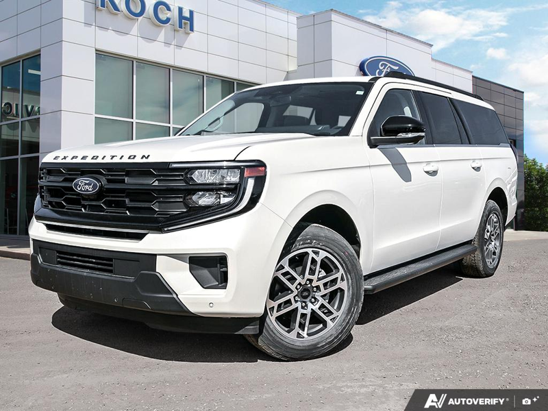 NEW 2026 Ford Expedition Active Max - Star White Tri-coat Metallic Exterior / DARK GRAY ACTIVEX Interior - $96,859 - Stock #E60421 - VIN 1FMJK1J80TEA29932 - Photo 1