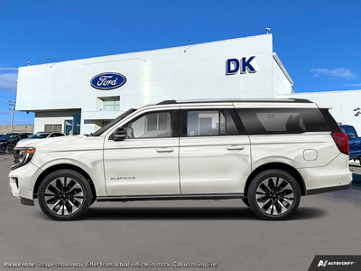 NEW 2026 Ford Expedition Platinum Max - Star White Tri-coat Metallic Exterior - $118,348 - Stock #D60633 - VIN 1FMJK1MG4TEA43433