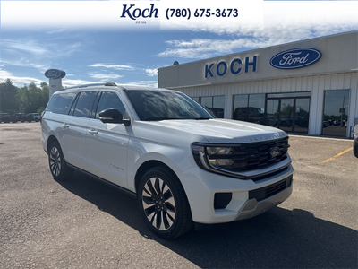 NEW 2026 Ford Expedition Platinum Max - Star White Tri-coat Metallic Exterior - $111,685 - Stock #A26201 - VIN 1FMJK1M86TEA44009