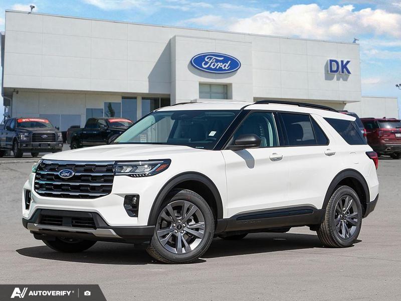 NEW 2026 Ford Explorer Active - Star White Tri-coat Metallic Exterior / DARK SPACE GREY ACTIVEX Interior - $58,137 - Stock #D60448 - VIN 1FMUK8DH2TGB37698 - Photo 1