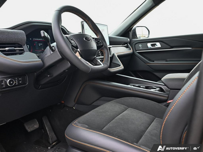 NEW 2026 Ford Explorer Tremor - ONYX, HEAT/VENTILATED MIKO SUEDE SPORT CAPTAIN'S CHAIRS Interior - $67,079 - Stock #E61118 - VIN 1FMUK8JH6TGC34617