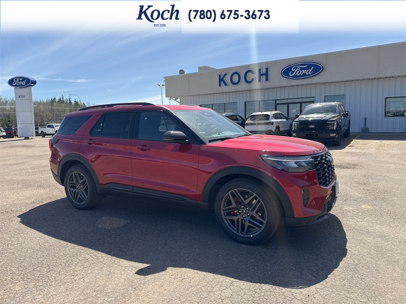 NEW 2026 Ford Explorer ST - Black Sport Cloth Exterior / KAPOOR RED Interior - $75,280 - Stock #A26165 - VIN 1FMWK8GC7TGB34546 - Photo 14