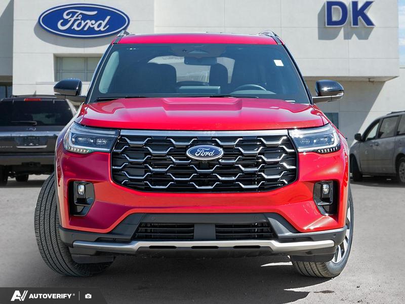 NEW 2026 Ford Explorer Platinum - Rapid Red Tri-coat Metallic Exterior / MOJAVE DUSK LEATHER Interior - $67,072 - Stock #D60420 - VIN 1FMUK8HH7TGB47766 - Photo 2