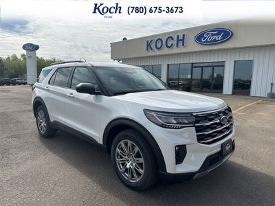 NEW 2026 Ford Explorer Active - Star White Tri-coat Metallic Exterior - $60,530 - Stock #A26057 - VIN 1FMUK8DHXTGA82787