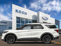 NEW 2026 Ford Explorer ST - Star White Tri-coat Metallic Exterior - $76,169 - Stock #E60832 - VIN 1FMWK8GC7TGB60838