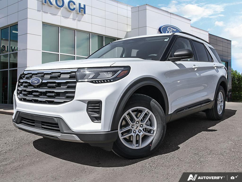 NEW 2026 Ford Explorer Active - Oxford White Exterior / DARK SPACE GRAY CLOTH Interior - $55,924 - Stock #E60258 - VIN 1FMUK8DH5TGA82812 - Photo 1