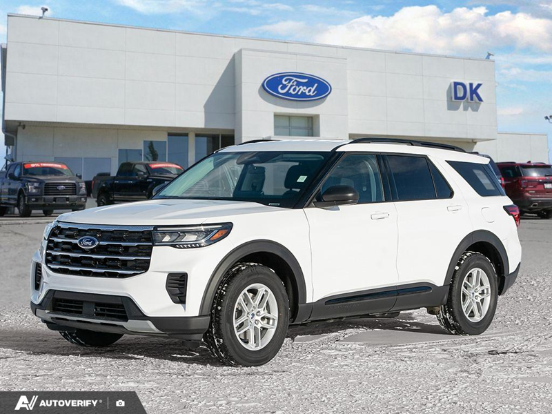 NEW 2026 Ford Explorer Active - Oxford White Exterior / DARK SPACE GRAY CLOTH Interior - $54,937 - Stock #D60203 - VIN 1FMUK8DH4TGA83160 - Photo 1