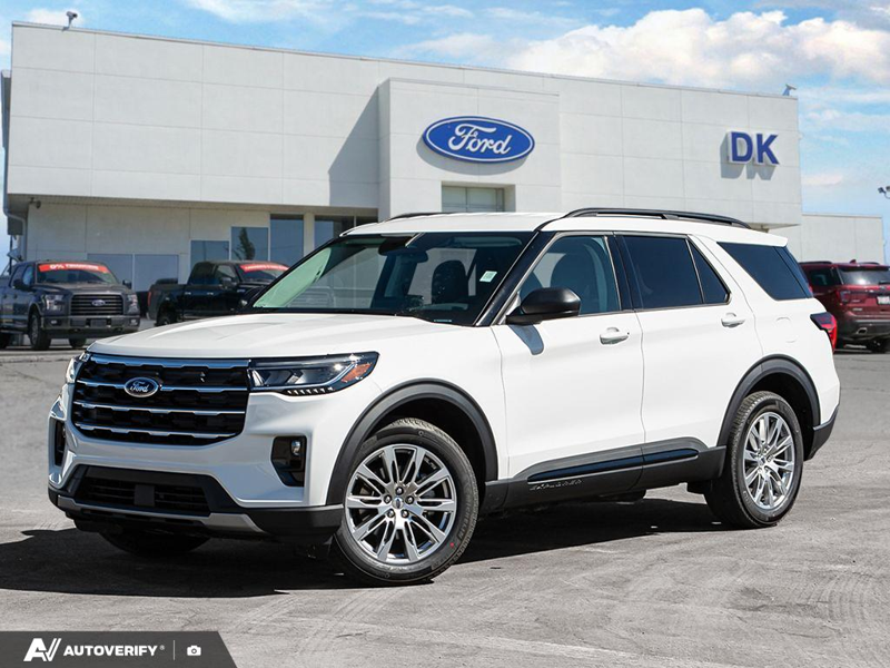 NEW 2026 Ford Explorer Active - Star White Tri-coat Metallic Exterior / DARK SPACE GREY ACTIVEX Interior - $59,137 - Stock #D60559 - VIN 1FMUK8DH5TGB84370 - Photo 1