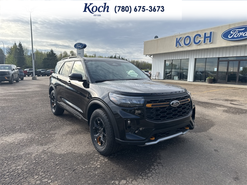 NEW 2026 Ford Explorer Tremor - Agate Black Exterior / ONYX MIKO Interior - $76,375 - Stock #A26196 - VIN 1FMWK8JC4TGB36182 - Photo 1