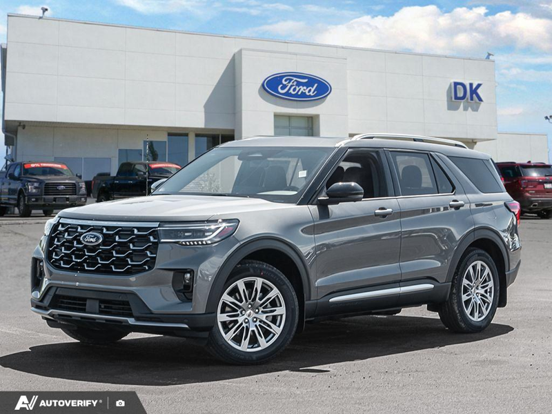 NEW 2026 Ford Explorer Platinum - Carbonized Grey Metallic Exterior / MOJAVE DUSK LEATHER Interior - $62,731 - Stock #D60585 - VIN 1FMUK8HH0TGB86618 - Photo 1