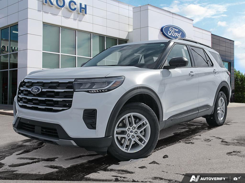 NEW 2026 Ford Explorer Active - Oxford White Exterior / DARK SPACE GRAY CLOTH Interior - $50,765 - Stock #E60195 - VIN 1FMUK8DHXTGA79291 - Photo 1