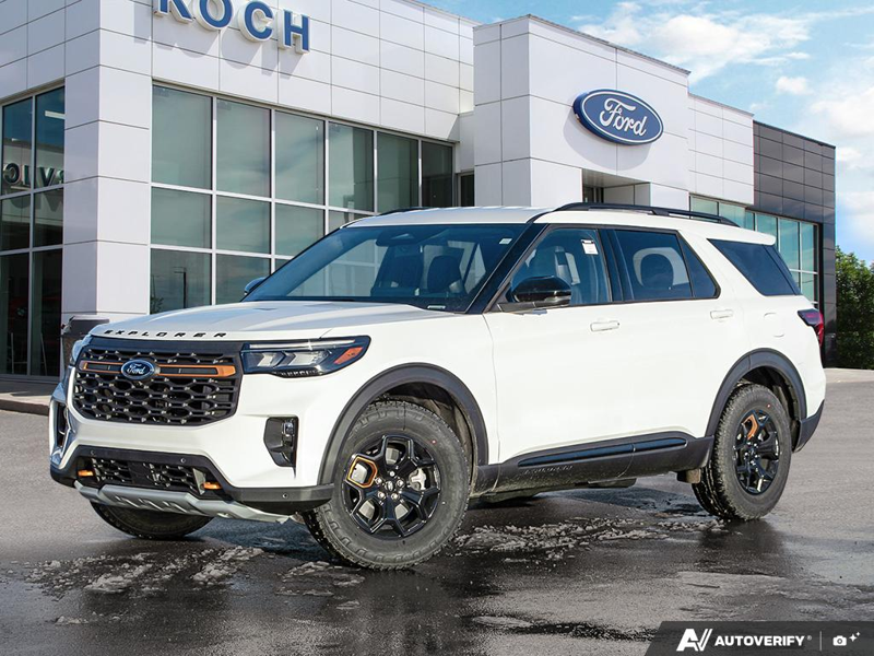NEW 2026 Ford Explorer Tremor - Star White Tri-coat Metallic Exterior / ONYX ACTIVEX Interior - $60,782 - Stock #E60300 - VIN 1FMUK8JHXTGB03982 - Photo 1